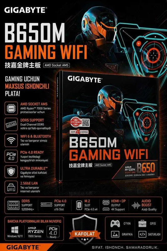 GIGABYTE brendidan OnaPlatalar OPTOM narxlarda 6 GIGABYTE brendidan OnaPlatalar OPTOM narxlarda 6