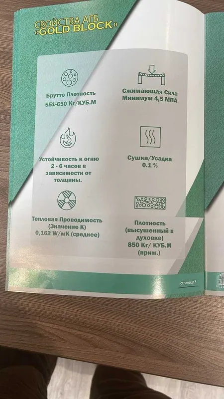 Газоблок торговая марка " GOLD BLOCK" качественный и доступный — фото 2