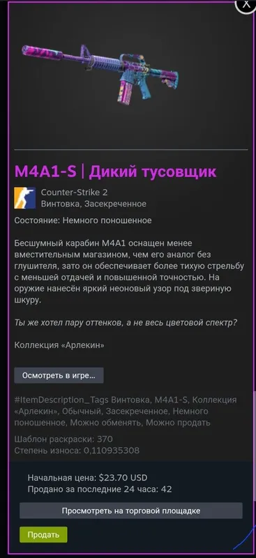 M4A1-S | Дикий тусовщик из CS GO2 2