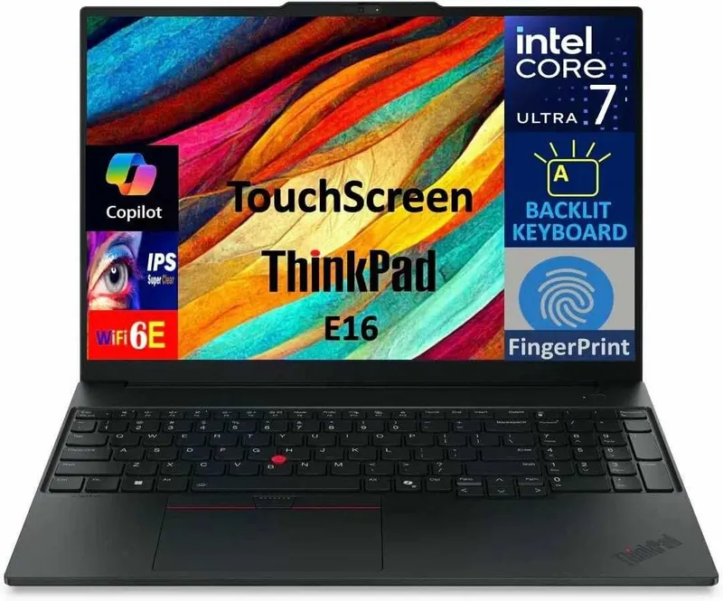 Lenovo THINKPAD E16 GEN2 CORE ULTRA 7-155H 16GB/512 16" black noutbuki 1 Lenovo THINKPAD E16 GEN2 CORE ULTRA 7-155H 16GB/512 16" black noutbuki 1