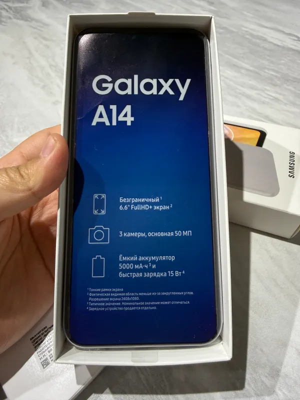 Samsung GalaxyA14 64GB почти новый полный комплект — фото 7