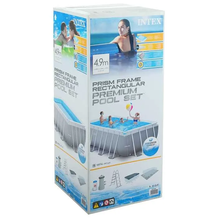 Бассейн Intex 26792 с фильтром и насосом, 488 x 244 x 107 см 6 Бассейн Intex 26792 с фильтром и насосом, 488 x 244 x 107 см 6