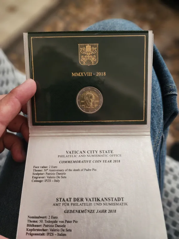 Нумизматика монеты 2 евро Ватикана