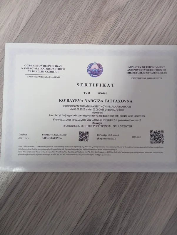 массаж общий М. Ж. 1 массаж общий М. Ж. 1