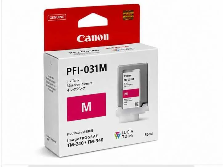 ! Картридж Canon PFI-031M Magenta для imagePROGRAF TM-240/TM-340 — фото 1 ! Картридж Canon PFI-031M Magenta для imagePROGRAF TM-240/TM-340 — фото 1