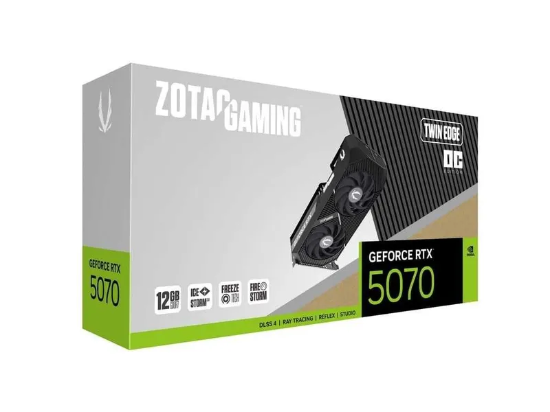 }Видеокарта ZOTAC GeForce RTX 5070 12GB GDDR7 Twin Edge OC 1