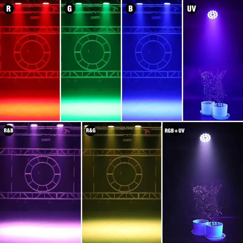 LED PAR RGB-UV DMX Заливка 18/18W — фото 1