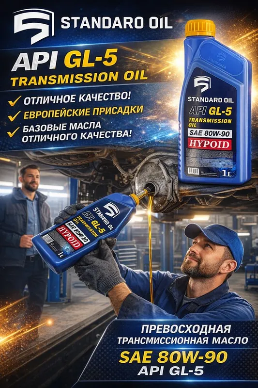 Масло трансмиссионное SAE ТАД-17. 80w90 1лит — фото 2