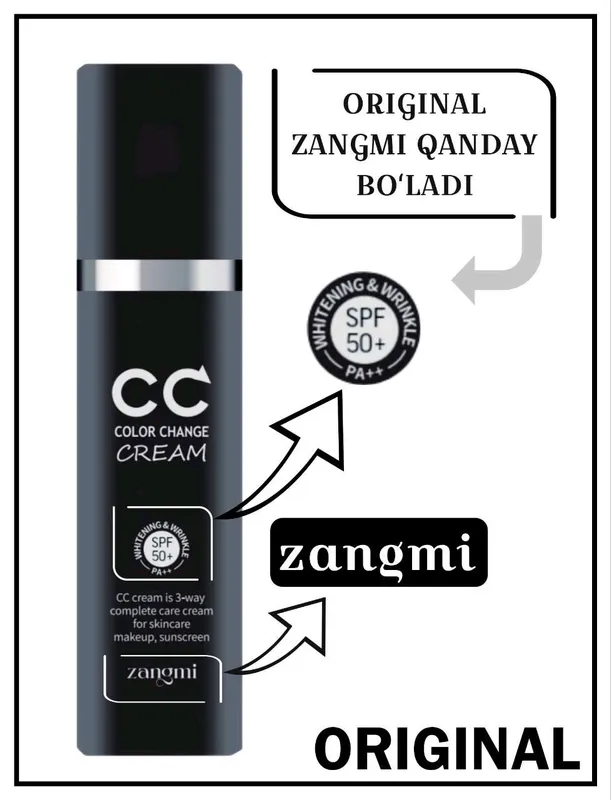 Zangmi CC crem spf 50+ 100%original