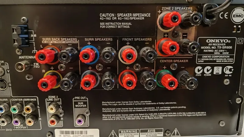 Receiver Onkio tx-sr 606 3