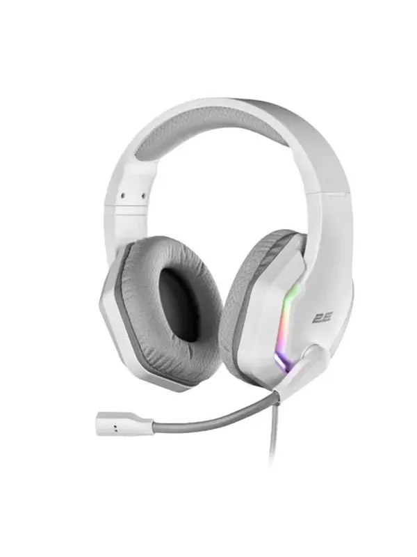 Игровые наушники проводные 2E Gaming HG315, 7.1 surround sound, белый, 2 метра — фото 6