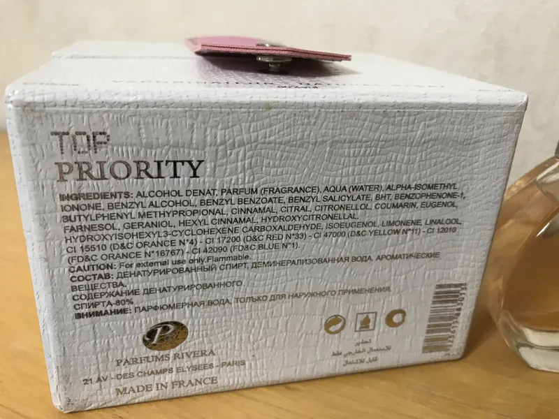 женская Туалетная вода Франция TOP PRIORITY. 100ml — фото 1