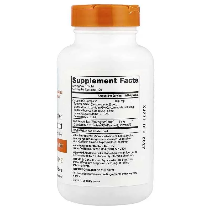 Doctor's Doctors Best Curcumin Phytosome фитосомы куркумина куркумин — фото 6