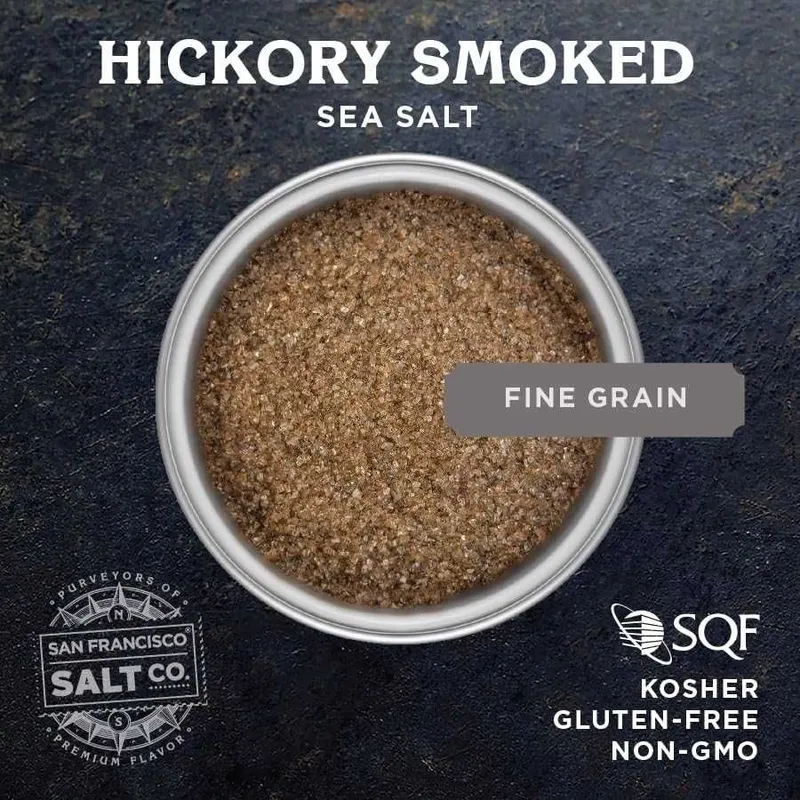Копчёная морская соль Hickory Smoked, San Francisco Salt Company США — фото 1