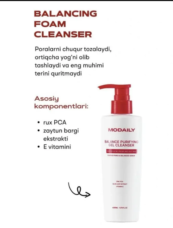 MODALIY yuz parvarishi uchun nabor 2 MODALIY yuz parvarishi uchun nabor 2