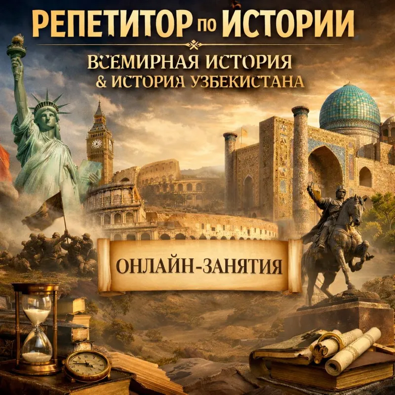 Репетитор по истории Узбекистана и Всемирной истории Репетитор по истории Узбекистана и Всемирной истории