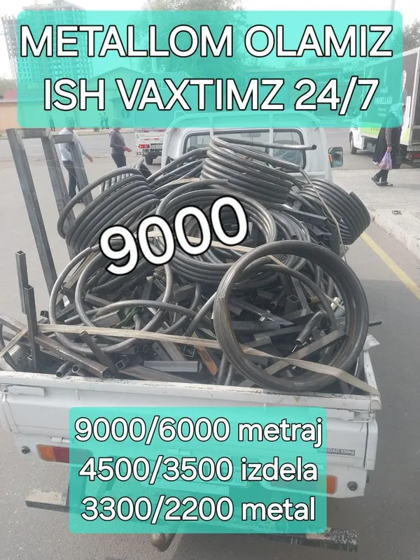 9000 Sum. Metallom Metallolom Metalom olamiz