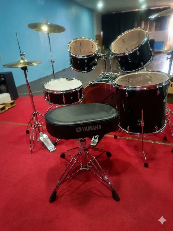 Продается ударная установка Pearl Export EXX (Jet Black) с допами — фото 2