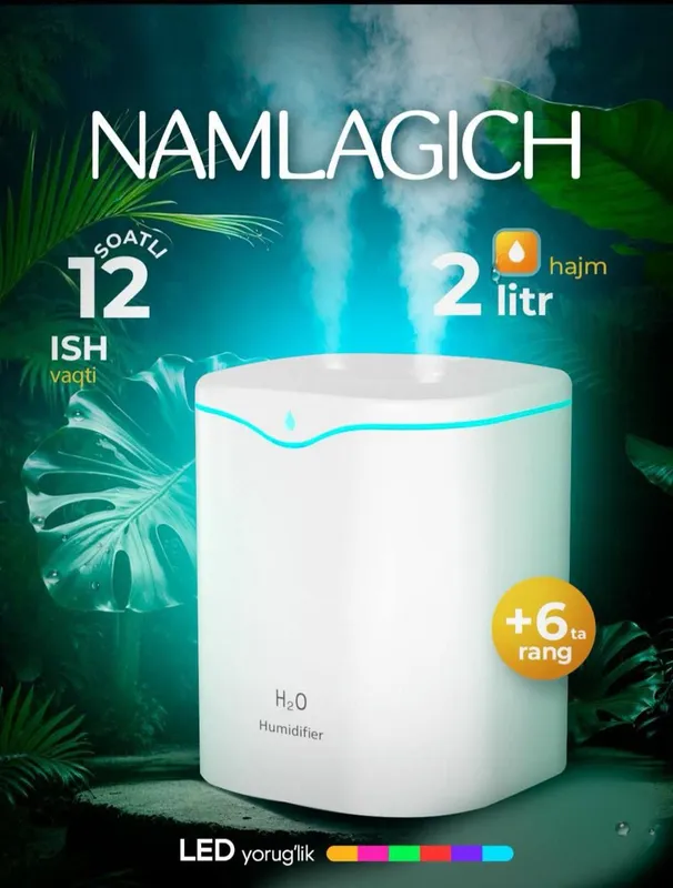 Uvlajnitel(havo namlagich)+aromadiffuzor+nochnik