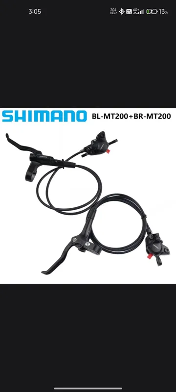 Тормоза велосипедные гидравлические shimano mt200 1 Тормоза велосипедные гидравлические shimano mt200 1