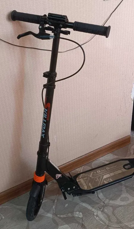 Премиум самокат Scooter Urban с ручным тормозом + скейтборд в подарок — фото 3