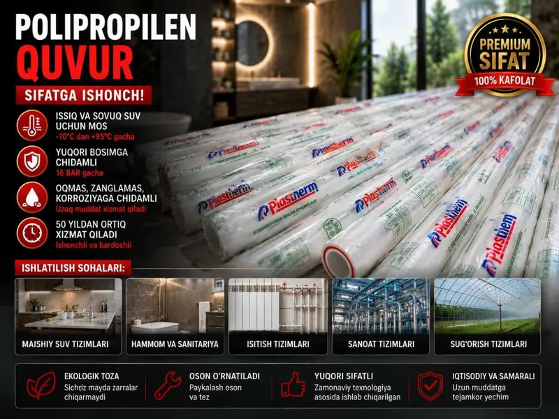Plastherm Polipropilen Quvurlar va Fitinglar 7 Plastherm Polipropilen Quvurlar va Fitinglar 7