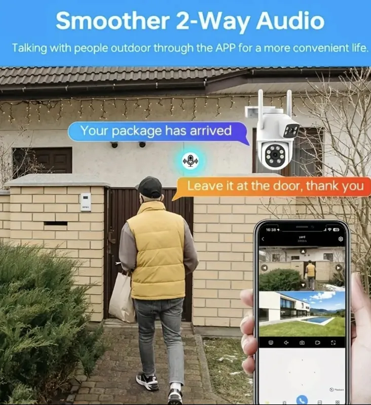 Уличная двойная камера wi-fi 4 Уличная двойная камера wi-fi 4
