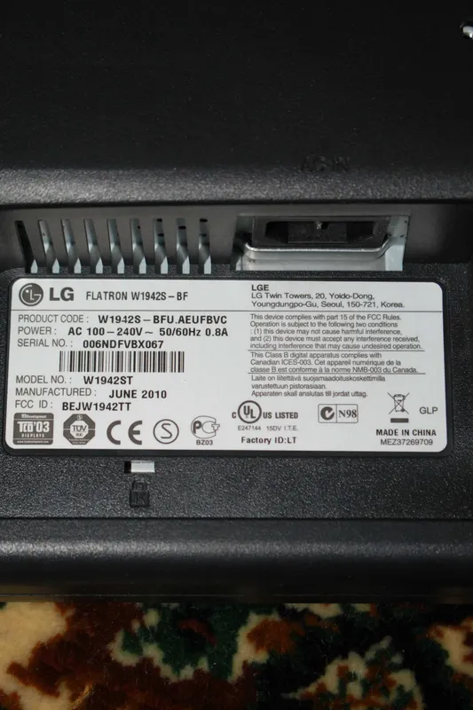 Монитор LG сотилади, FLATRON W1942S 3 Монитор LG сотилади, FLATRON W1942S 3