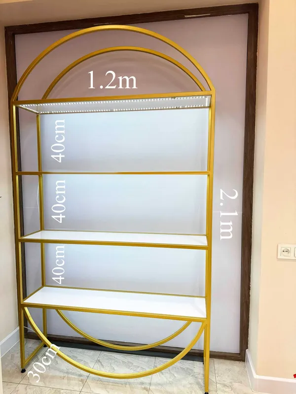 Продам стеллажи БУ с LED подствекой 3 шт.