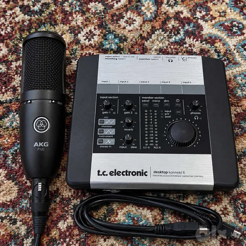 Akg P120 micrafon konnekt 6 zvukavoy karta 1 Akg P120 micrafon konnekt 6 zvukavoy karta 1