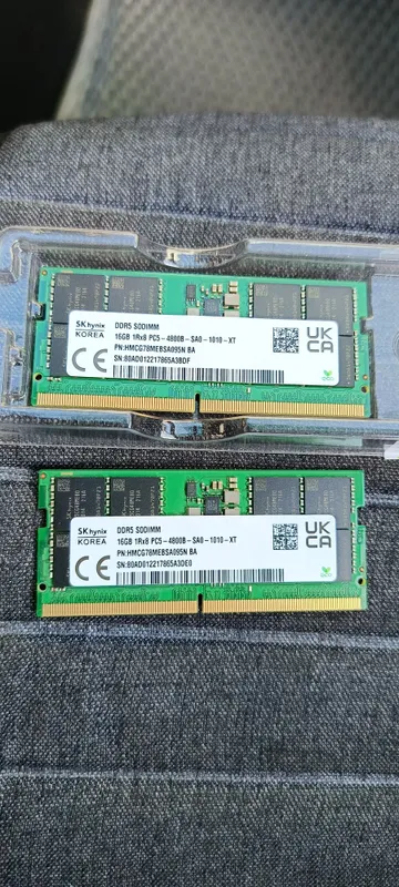 SK hynix 16GB DDR5 4800MHz SO-DIMM — ноутбук учун 2 SK hynix 16GB DDR5 4800MHz SO-DIMM — ноутбук учун 2