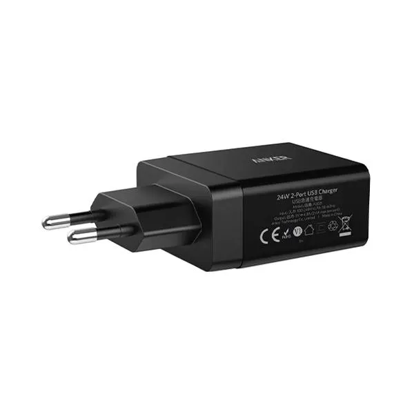ЗУ Anker PowerPort 2 USB 24W Black 3 ЗУ Anker PowerPort 2 USB 24W Black 3