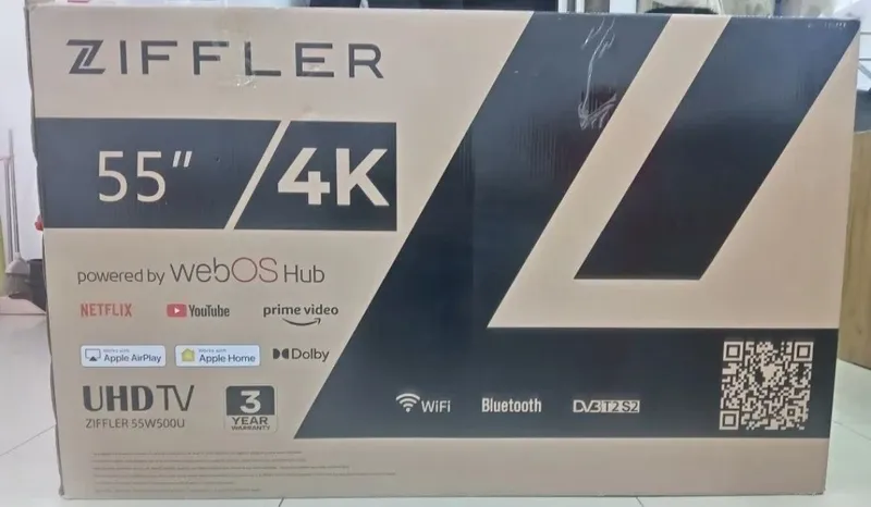 Телевизор Ziffler 50/55/65" Smart TV 4K Full HD Доставка бесплатно