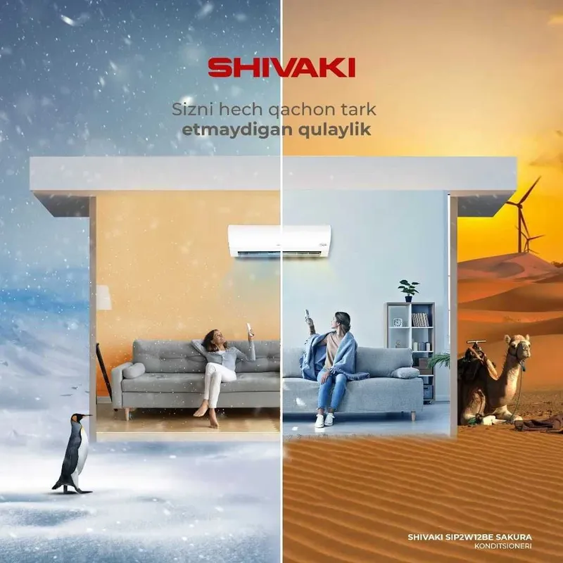 Кондиционерлар SHIVAKI. Арзон Нархлар. Ишончли Савдо. Konditsionerlar. 5