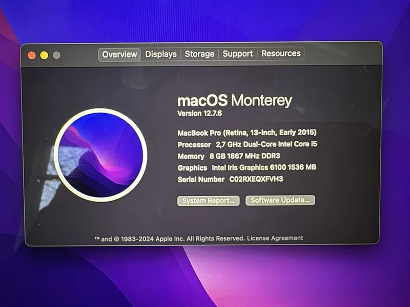 MacBook Pro 13 dyum (2015) + ikkita sumka, gilof va klaviatura himoyas — фото 2