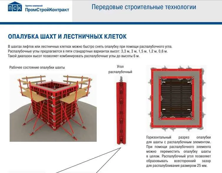 Стеновая Опалубка,Опалубка колонн,Опалубка шахт — фото 2