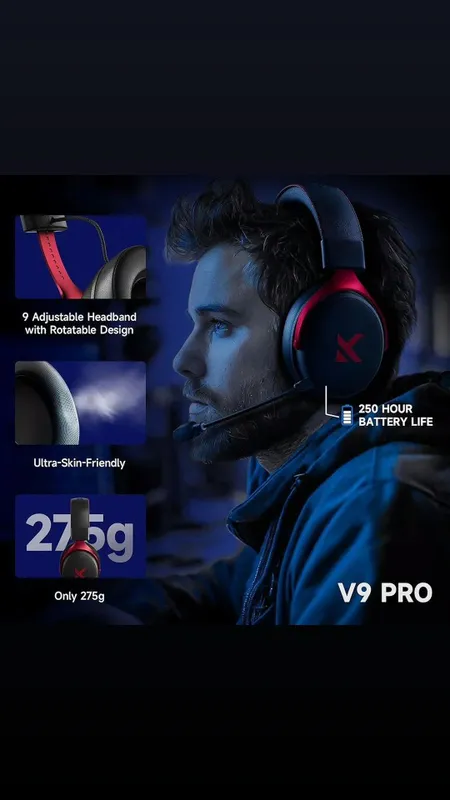 New Gaming Наушники MCHOSE V9 Pro Optom
