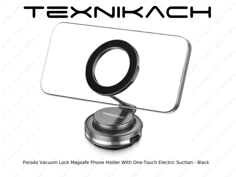 Porodo Vacuum Lock MagSafe Phone Holder Магнитный держатель 4 Porodo Vacuum Lock MagSafe Phone Holder Магнитный держатель 4