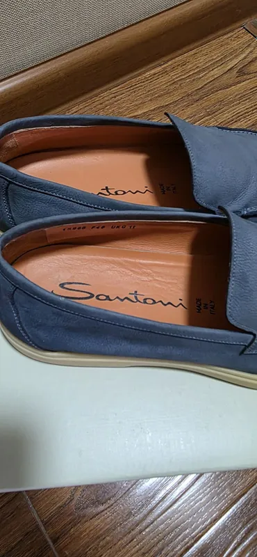 Мужские лоферы от эксклюзивного бренда "Santoni" made in Italy — фото 1