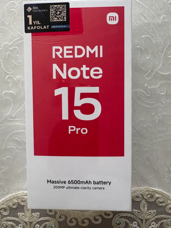 Redmi Note 15 Pro Bilak Ram 8 GB 256 GB