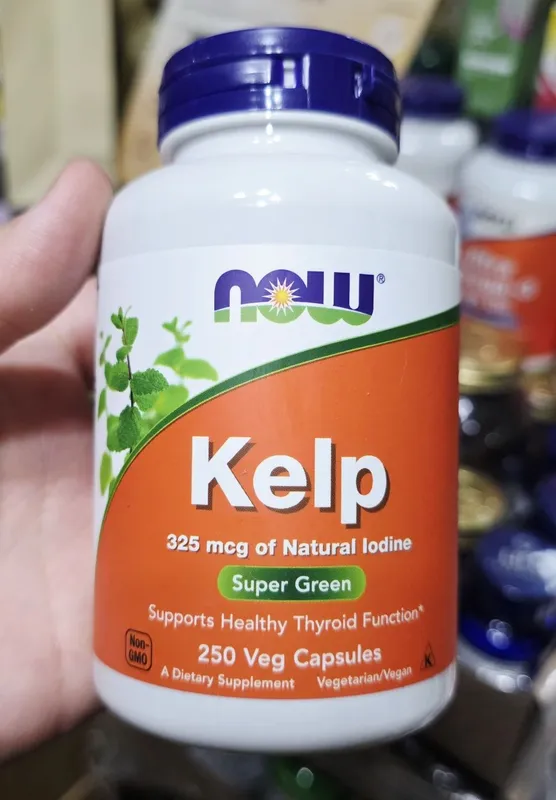 ДОСТАВКИ НЕТ Now Kelp 325, 250шт йод iodine Made USA