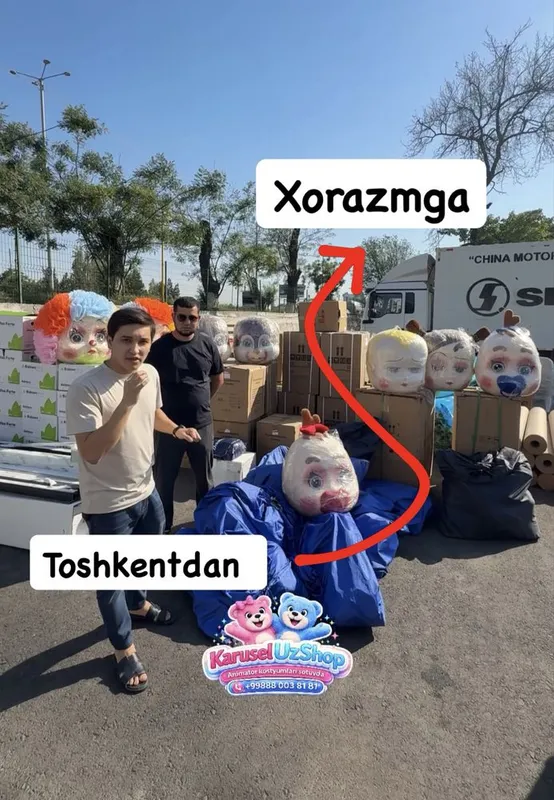 Ayiq animatr kukla multik qahramonlari sotiladi sotuvda optom narx — фото 1