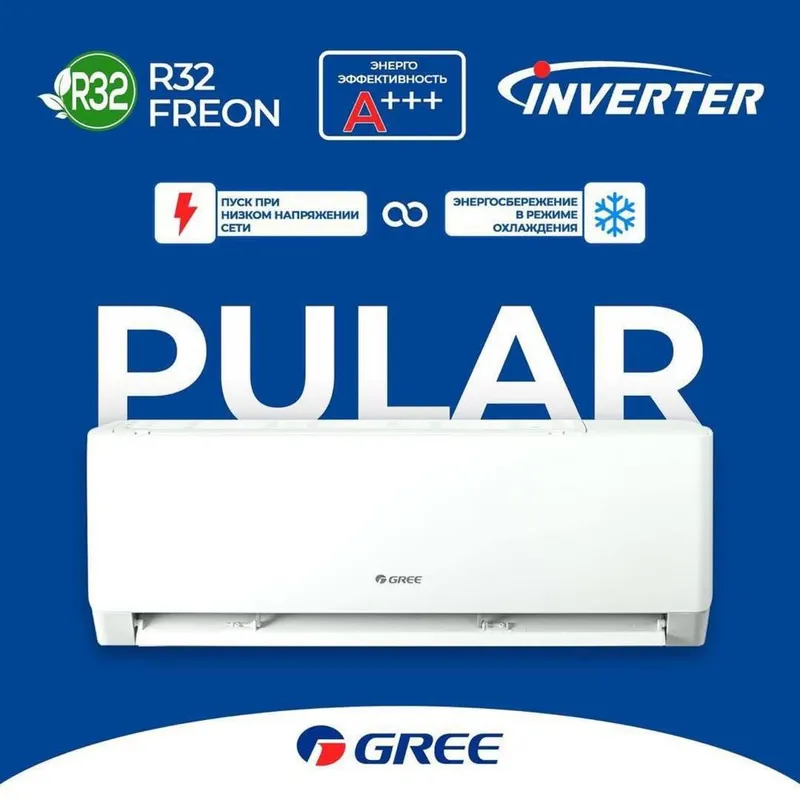 Кондиционер Gree 12/18/24 Inverter Оригинал Гарантия 3года + Доставка — фото 3