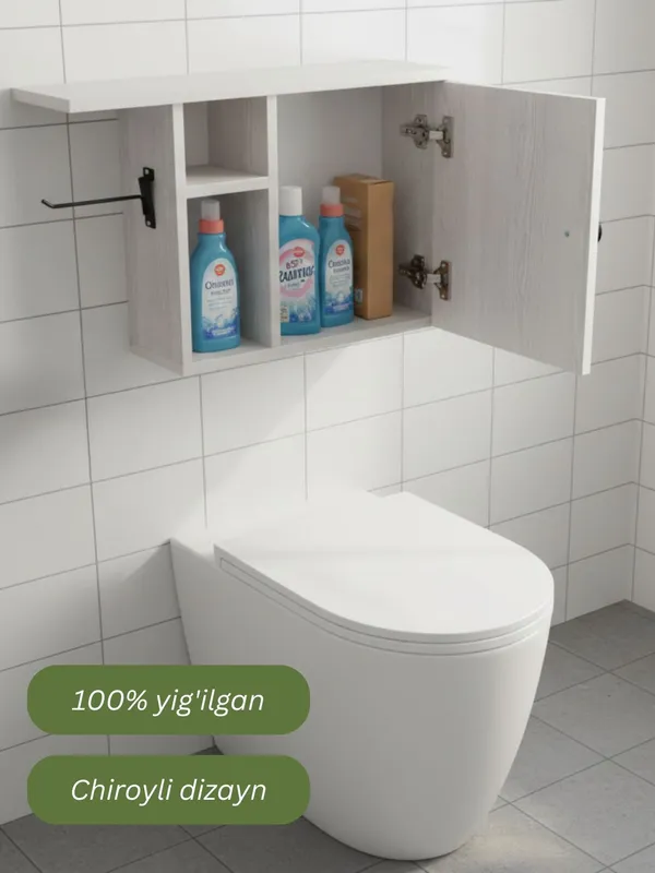 Hojatxona uchun bumaga tutqichli shkafcha — фото 2