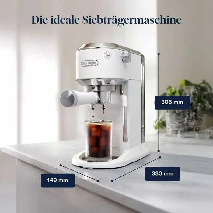 Кофеварка рожковая De’Longhi Dedica Duo EC890.WI — фото 4