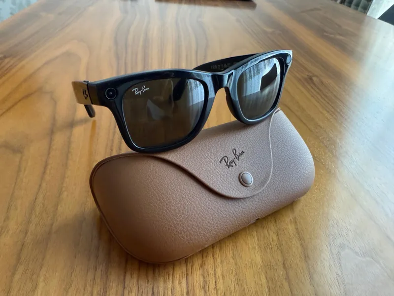 Ray-Ban Meta Wayfarer Gen 1 — Shiny Black, G15 Green, полный комплект 2 Ray-Ban Meta Wayfarer Gen 1 — Shiny Black, G15 Green, полный комплект 2