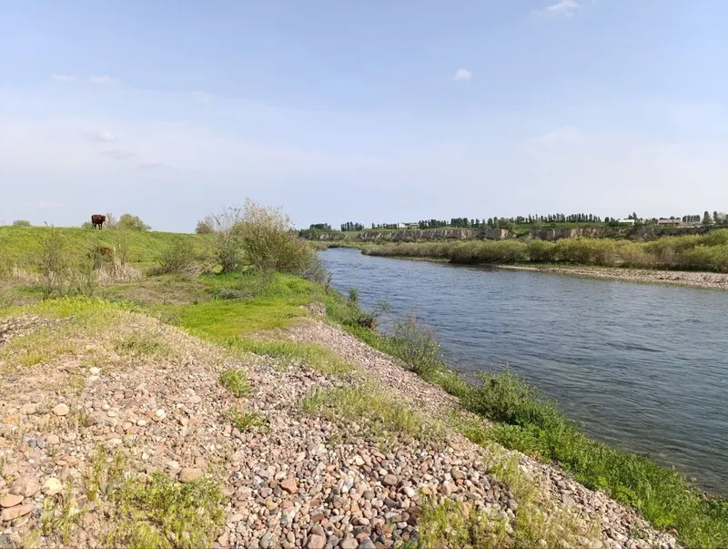 На берегу реки на Ташморе 4 гектара 1