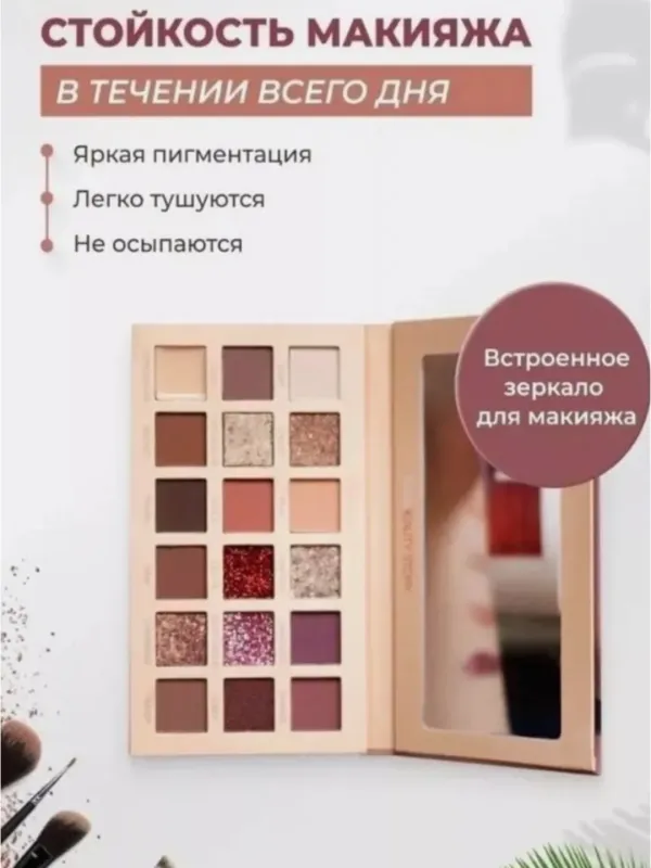 Ko'z tenlar palitrasi Huda Beauty The Nude — фото 2