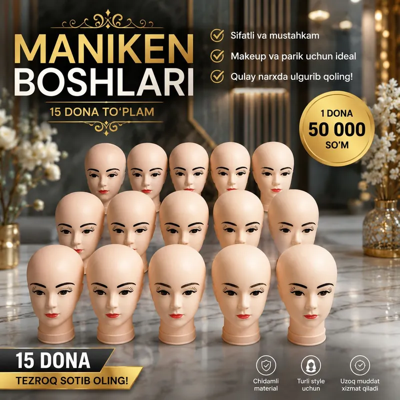Маникен бошлар — фото 1