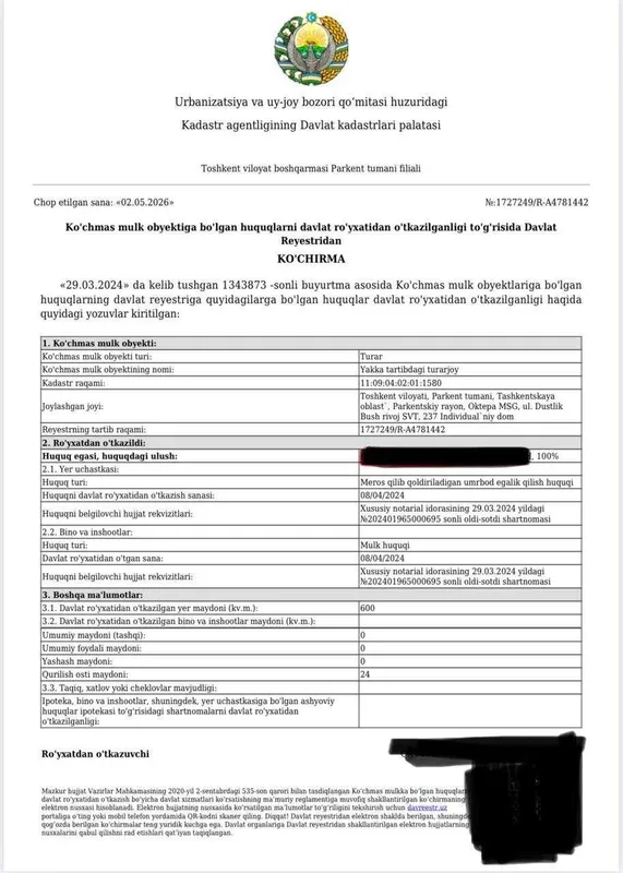 Продается дачный участок 6 соток